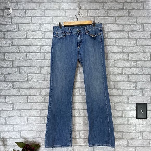 Lucky Brand Dungaree Mid Rise Flare - Picture 5 of 10